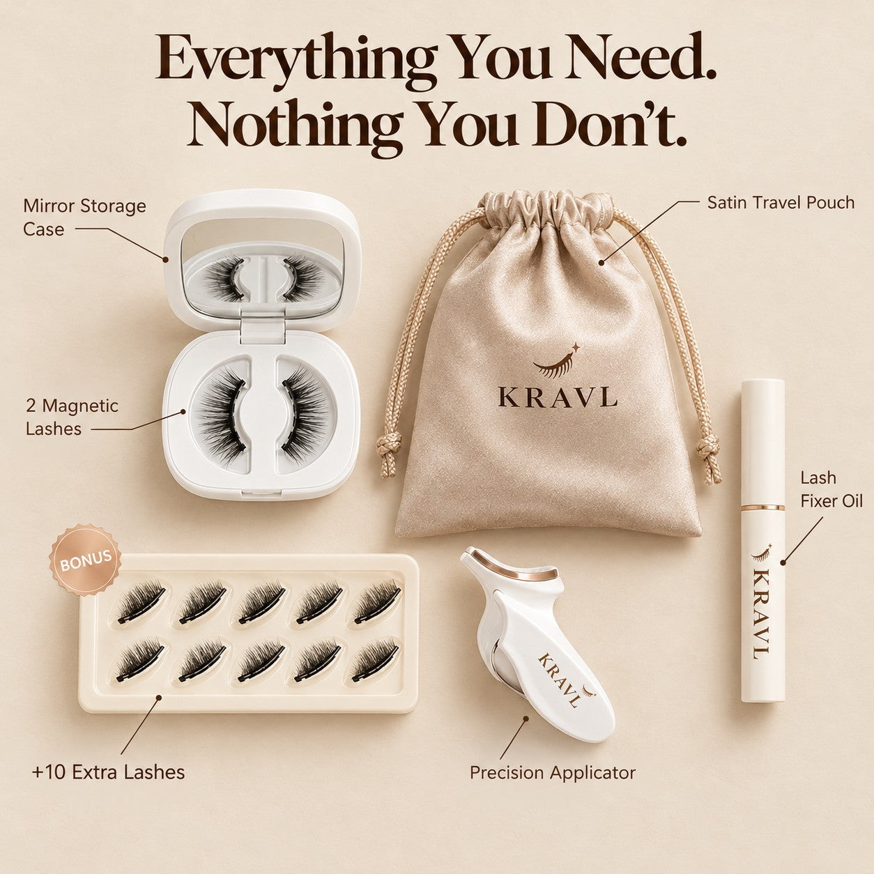 What's in the KRAVL lash kit